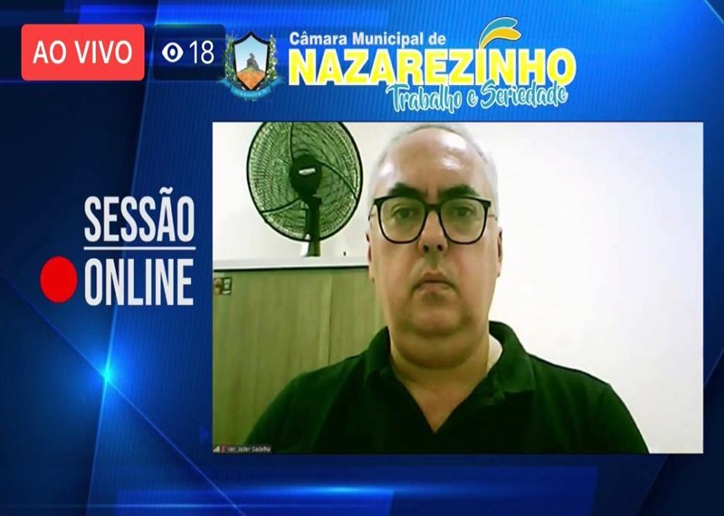 Vereador apresenta projeto que visa doação de recursos da câmara de Nazarezinho à administração municipal em prol do combate ao coronavírus 05062020 jader - Vereador apresenta projeto que visa doação de recursos da câmara de Nazarezinho à administração municipal em prol do combate ao coronavírus
