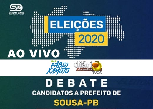 debate - AO VIVO : Assista aqui ao debate entre os candidatos a prefeito de Sousa