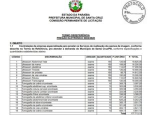 santa cruz exames 300x230 - SEM CRISE: Exames custarão quase R$ 200 mil a prefeitura de Santa Cruz em licitação; VEJA.