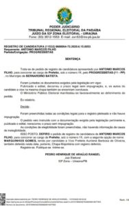 setenca 188x300 - ELEIÇÕES 2020: Justiça Eleitoral defere registros de candidaturas de Marquinhos Gomes e Aurilene Barbosa para prefeito e vice de Bernardino Batista