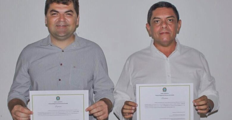 RINALDO E OTAVIO 780x405 - Prefeito eleito Rinaldo Cipriano, Vice Otávio Neto e vereadores de Joca Claudino são diplomados de forma virtual