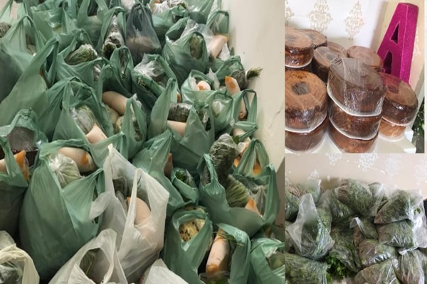 kit alimentos - Prefeitura de Vieirópolis em parceria com CRAS realiza mais uma entrega de kits de alimentos ás famílias carentes do município