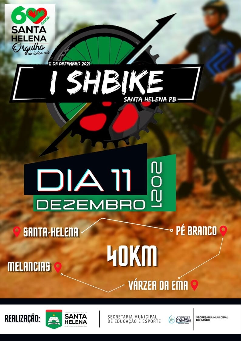Prefeitura de Santa Helena promove 1º passeio ciclístico ‘‘SHBIKE’’ que fará parte da programação das festividades dos 60 anos de emancipação política do município bikeSH - Prefeitura de Santa Helena promove 1º passeio ciclístico ‘‘SHBIKE’’ que fará parte da programação das festividades dos 60 anos de emancipação política do município