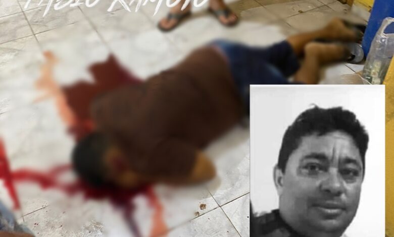 homem morto BB 1 780x470 - LAMENTÁVEL: Homem é morto a tiros e outras três pessoas ficam baleadas em bar após final da Libertadores, em Bernardino Batista
