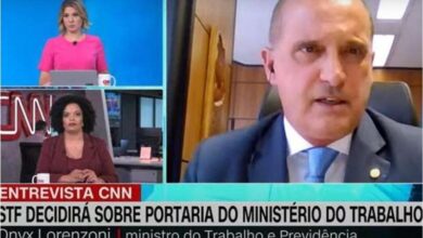 ministro 390x220 - Onyx se irrita com âncora da CNN: ‘Tô defendendo emprego, e você, demissão’