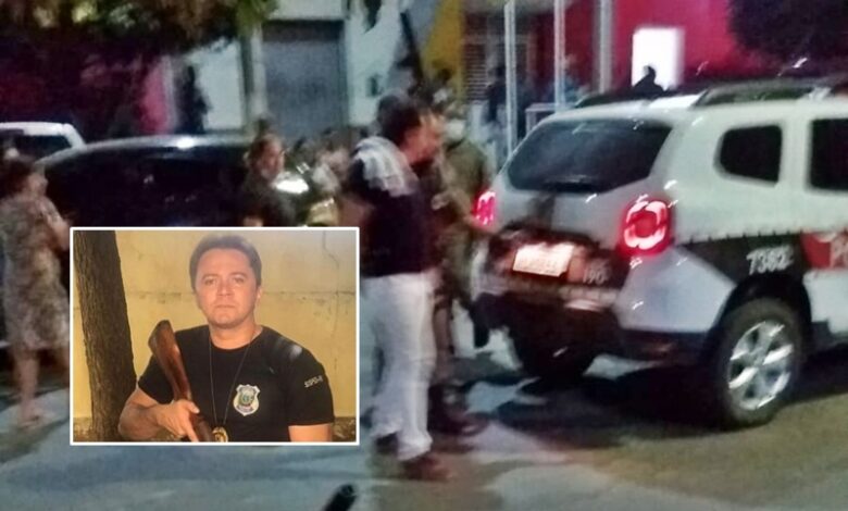 preso 780x470 - PM age rápido e prende Policial Penal suspeito de matar homem e balear 03 em bar na cidade de Bernardino Batista após vitória do Palmeiras na Libertadores.