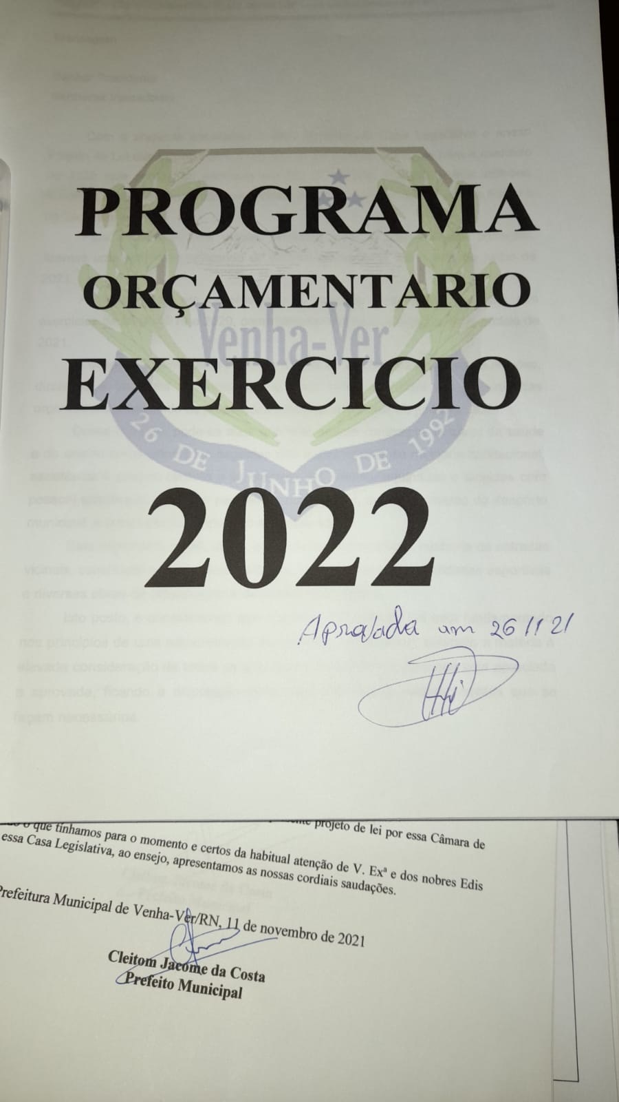 Câmara Municipal de Venha-Ver realiza sessão de encerramento do período legislativo e presidente diz que sensação é de dever cumprido projeto4 - Câmara Municipal de Venha-Ver realiza sessão de encerramento do período legislativo e presidente diz que sensação é de dever cumprido