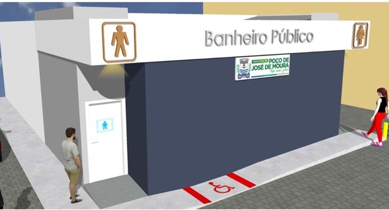 banheiro oficial 780x421 - Prefeitura de Poço Jose de Moura anuncia construção de banheiros públicos no centro da cidade que trará benfeitoria para a população especialmente em momentos festivos.