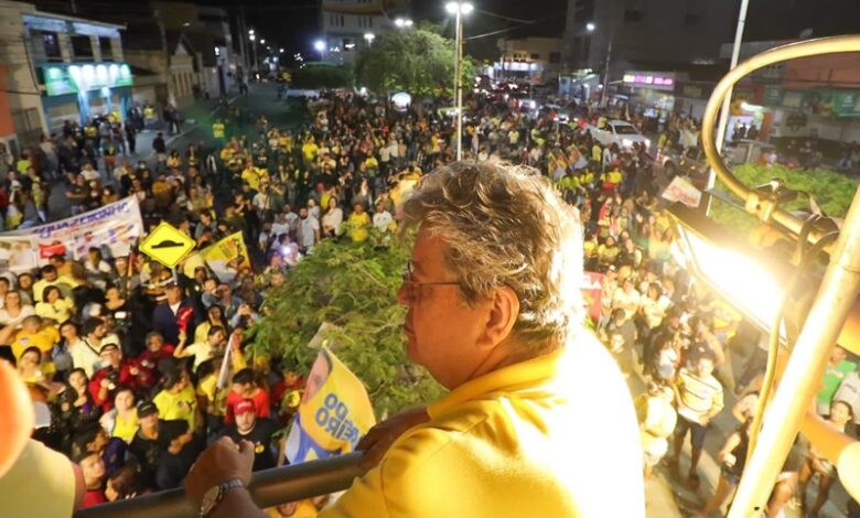 João encerra primeiro dia de Caravana 40 com grande comício em Soledade joaoazevedo 780x470 - João encerra primeiro dia de Caravana 40 com grande comício em Soledade