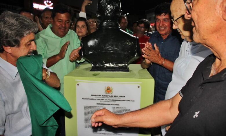 belo1 780x470 - Em Belo Jardim : Prefeito Gilvandro Estrela inaugura Praça da Cultura Desembargador João Paes ao lado de Mendonça Filho, vice-prefeito Dr. Maneco e vereadores da base e oposição