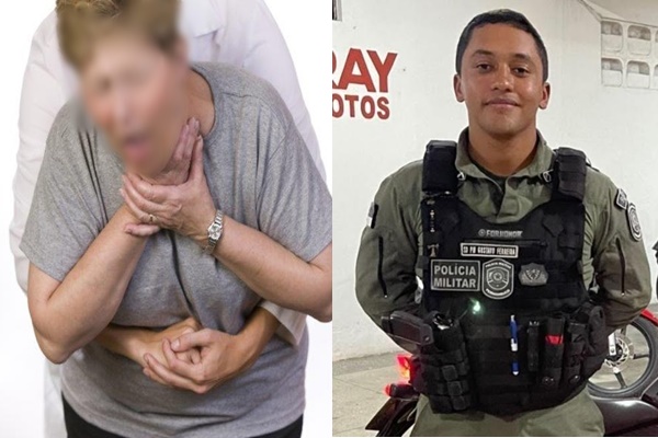 PM da cidade do Barro/CE, através da manobra de Heimlich salva senhora na Praia de Canoa Quebrada. PMCE - PM da cidade do Barro/CE, através da manobra de Heimlich salva senhora na Praia de Canoa Quebrada.