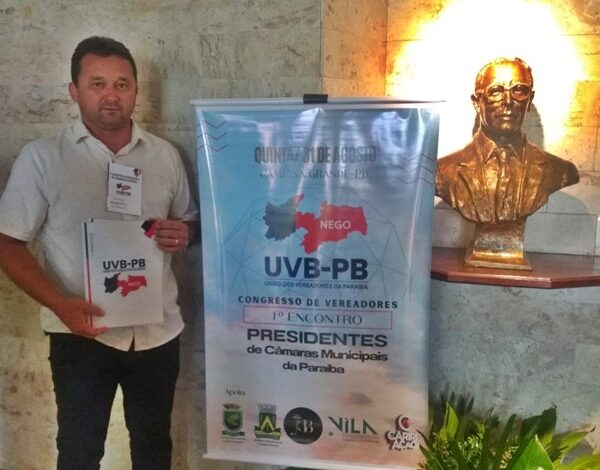 Presidente da Câmara de São Francisco participou do 1° Encontro de Presidentes de Câmaras da Paraíba em busca de fortalecimento legislativo Roberto 600x470 - Presidente da Câmara de São Francisco participou do 1° Encontro de Presidentes de Câmaras da Paraíba em busca de fortalecimento legislativo