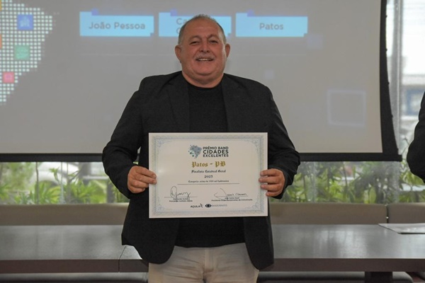 Por três anos consecutivos, Patos recebe prêmio ‘Band Cidades Excelentes’ PATOS - Por três anos consecutivos, Patos recebe prêmio ‘Band Cidades Excelentes’