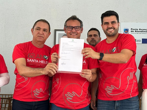 Prefeito João Cléber oficializa parceria com o deputado Wilson Filho e anuncia investimentos para Santa Helena WF - Prefeito João Cléber oficializa parceria com o deputado Wilson Filho e anuncia investimentos para Santa Helena