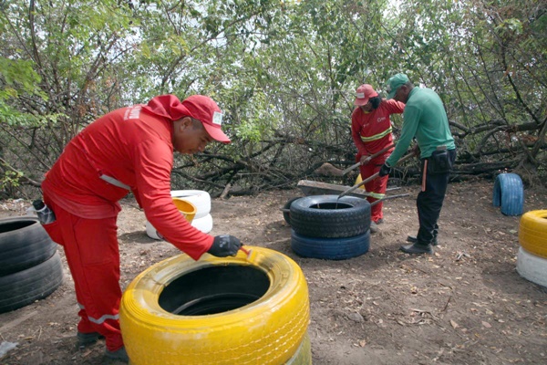 João Pessoa : Emlur transforma pontos de descarte irregular de resíduos em jardins jp1 - João Pessoa : Emlur transforma pontos de descarte irregular de resíduos em jardins