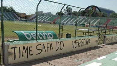 marizao1 390x220 - Estádio o Marizão é pichado após derrota do Sousa para o CSP