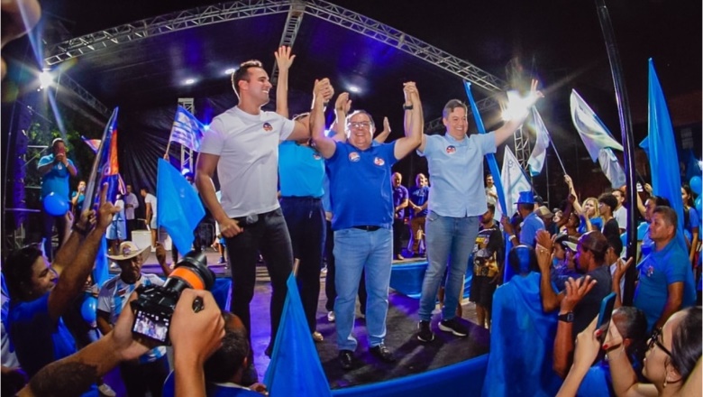 Em Bonito de Santa Fé: Ao lado de Hugo Motta, Jr. Araújo e Lucas Ribeiro, Ceninha Lucena realiza carreata e grande comício bonitosf - Em Bonito de Santa Fé: Ao lado de Hugo Motta, Jr. Araújo e Lucas Ribeiro, Ceninha Lucena realiza carreata e grande comício
