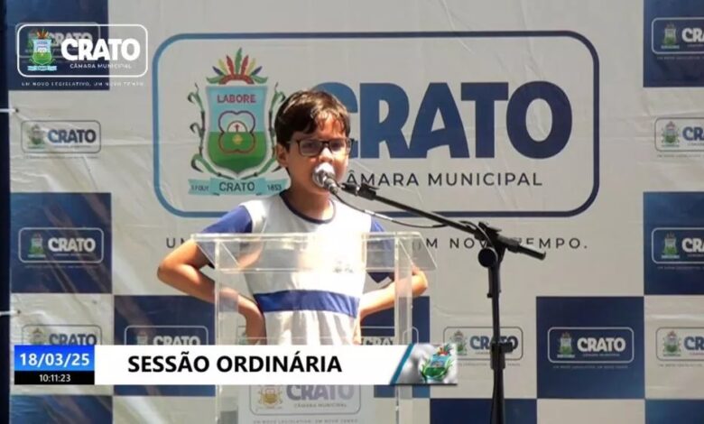 crato 780x470 - No Crato-CE: Criança faz pedido inusitado em sessão itinerante na Câmara e chama atenção “Quero minha picanha e meu café”; VEJA VÍDEO