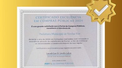 vv 390x220 - Prefeitura de Venha-Ver/RN recebe certificado de excelência em compras públicas