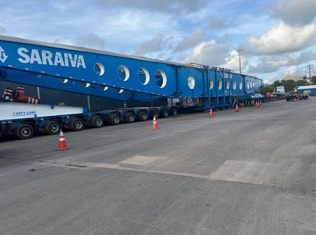 PRF na Paraíba realiza escolta do segundo transformador gigante na próxima terça-feira CARRETA1 - PRF na Paraíba realiza escolta do segundo transformador gigante na próxima terça-feira