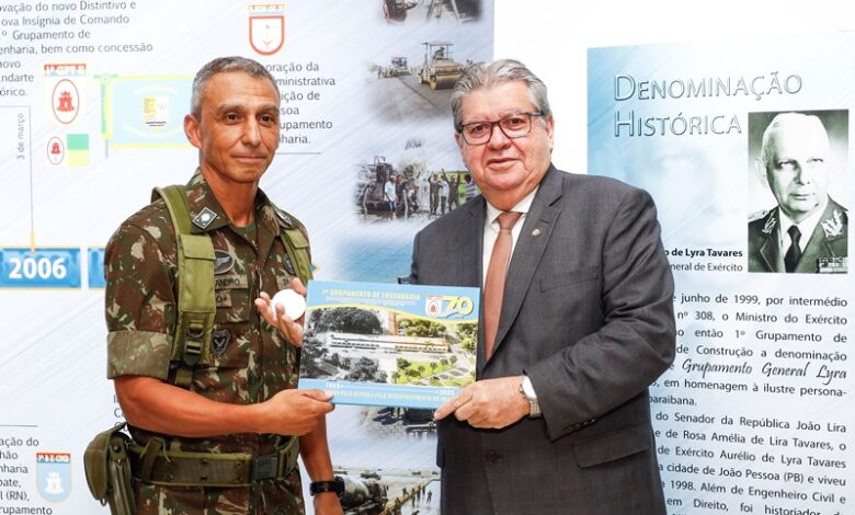 João Azevêdo prestigia solenidade em comemoração aos 70 anos do 1° Grupamento de Engenharia joao1 780x470 - João Azevêdo prestigia solenidade em comemoração aos 70 anos do 1° Grupamento de Engenharia