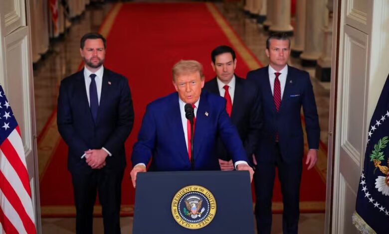 'Ou haverá paz ou tragédia para o Irã': Trump se pronuncia sobre ataques dos EUA a instalações nucleares EUA 780x470 - 'Ou haverá paz ou tragédia para o Irã': Trump se pronuncia sobre ataques dos EUA a instalações nucleares