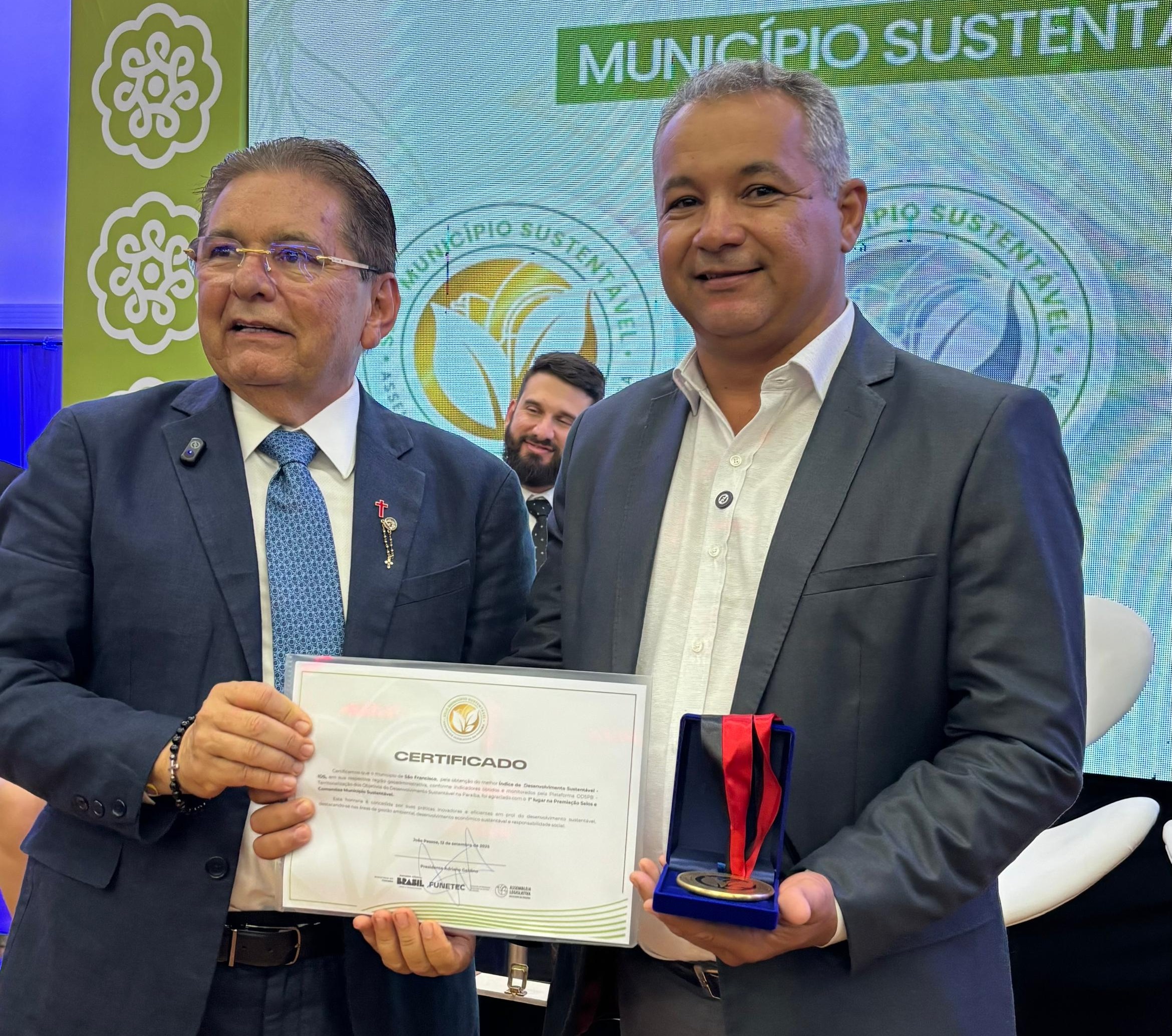 São Francisco é homenageado com Selo Município Sustentável pela Assembleia Legislativa da Paraíba jr2 - São Francisco é homenageado com Selo Município Sustentável pela Assembleia Legislativa da Paraíba