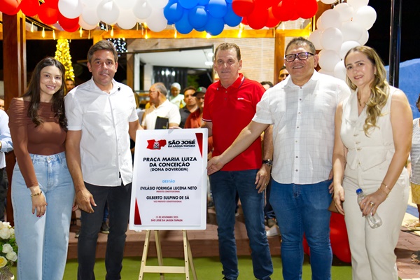 Prefeito Neto de Coraci e deputado Chico Mendes inauguram praça e entregam novos veículos em São José da Lagoa Tapada NETO01 - Prefeito Neto de Coraci e deputado Chico Mendes inauguram praça e entregam novos veículos em São José da Lagoa Tapada