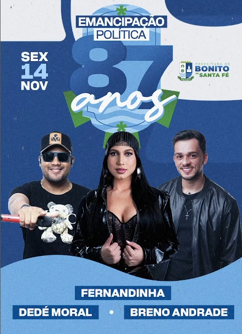 Prefeitura de Bonito de Santa Fé divulga programação dos 87 anos de emancipação política com grandes eventos bsf - Prefeitura de Bonito de Santa Fé divulga programação dos 87 anos de emancipação política com grandes eventos