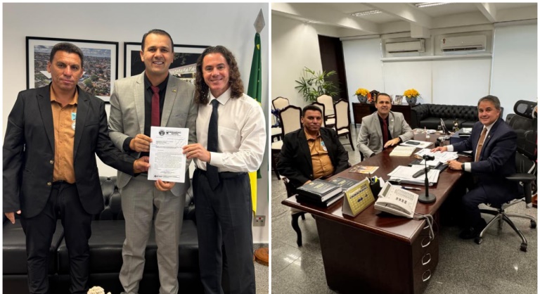 Prefeito Aldo Andrade e presidente da Câmara despacham com Veneziano e Efraim em Brasília ALDOBSB2 - Prefeito Aldo Andrade e presidente da Câmara despacham com Veneziano e Efraim em Brasília