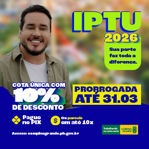 BANNERS IPTU2 2026Banner IPTU 300x300px.jpg 1 - EM POÇO DANTAS: Açude enfrenta problemas com falta de conservação e a caixa d'água não abastece o Distrito de Tanques e a Comunidade de Lajes