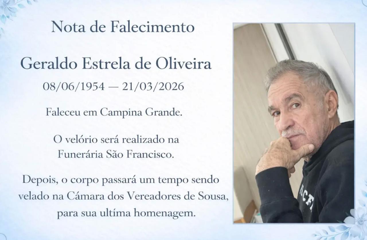 Em Sousa: Após luta contra problemas de saúde, morre aos 71 anos ex-vereador Geraldo Estrela GERALDO3 - Em Sousa: Após luta contra problemas de saúde, morre aos 71 anos ex-vereador Geraldo Estrela