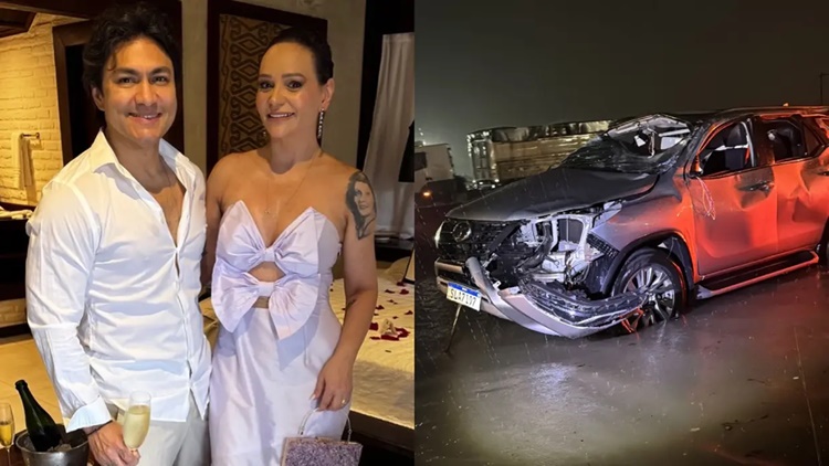 Cantor Aduílio Mendes e esposa sofrem acidente de carro em viagem para Fortaleza aduilio - Cantor Aduílio Mendes e esposa sofrem acidente de carro em viagem para Fortaleza