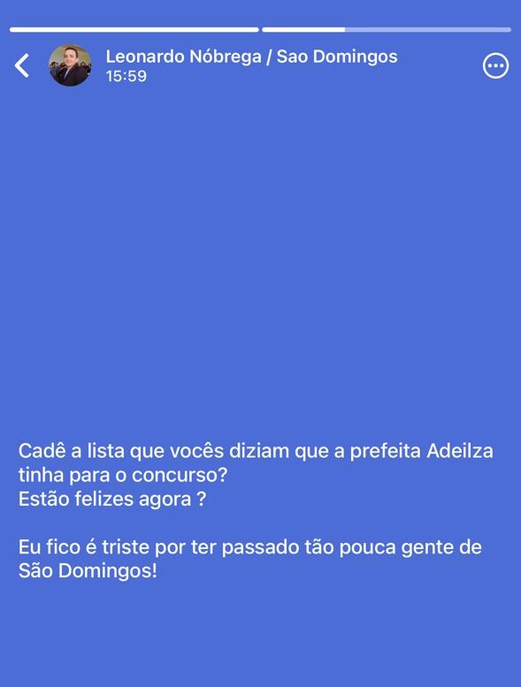 “Cadê a lista?”: Vice-prefeito Leonardo Nóbrega ironiza críticas da oposição sobre concurso em São Domingos; VEJA leo - “Cadê a lista?”: Vice-prefeito Leonardo Nóbrega ironiza críticas da oposição sobre concurso em São Domingos; VEJA
