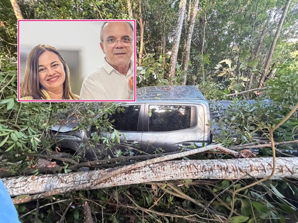 Jornalista Clilson Júnior e esposa sofrem grave acidente na BR-230, próximo a Santa Rita click - Jornalista Clilson Júnior e esposa sofrem grave acidente na BR-230, próximo a Santa Rita